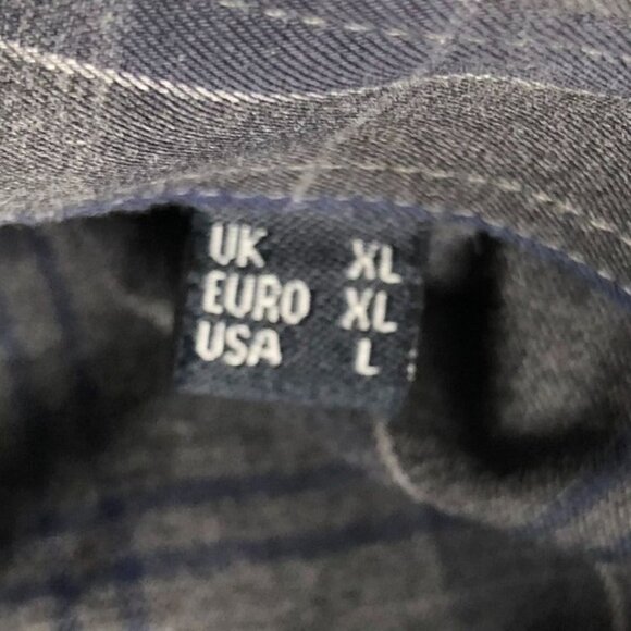 Barbour Mens Wilfred Shirt Large Checkered Tailored Fit Button-Down Long Sleeve - Picture 4 of 14